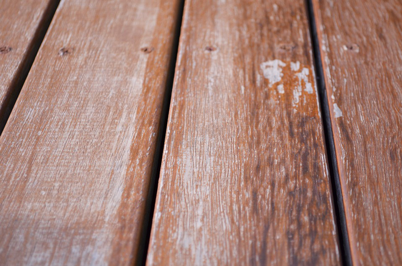 Floorboards on a deck