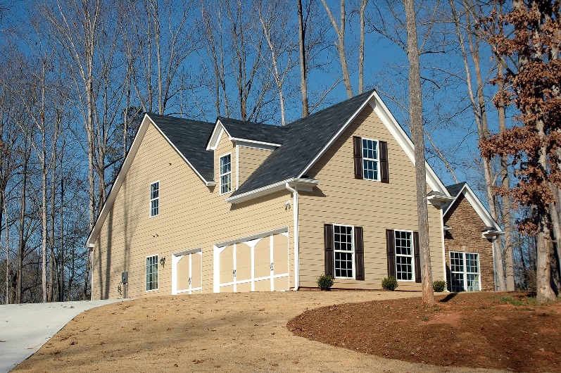 Home with staircases up to the roof