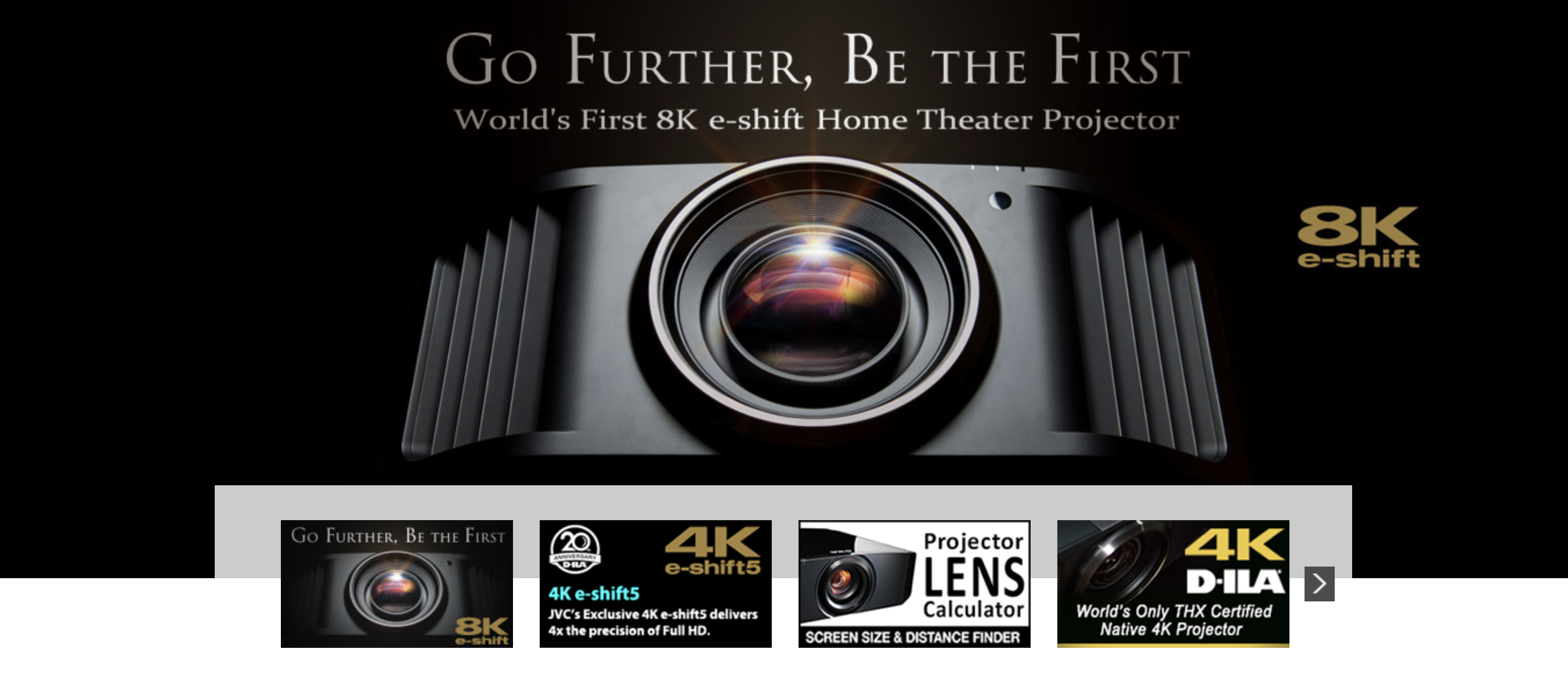 First 8K e-shift home theatre projector