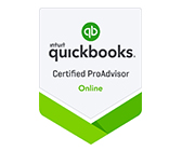 Intuit QuickBooks ProAdvisor badge