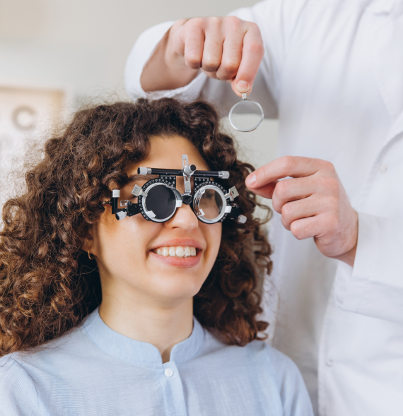 Contact lens fitting at Mao Eye Care