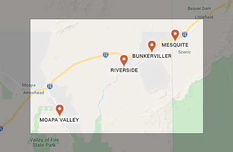 Blindsfloors mesquite location map