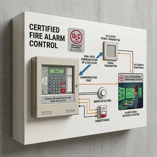 ULC-listed fire monitoring system in Toronto