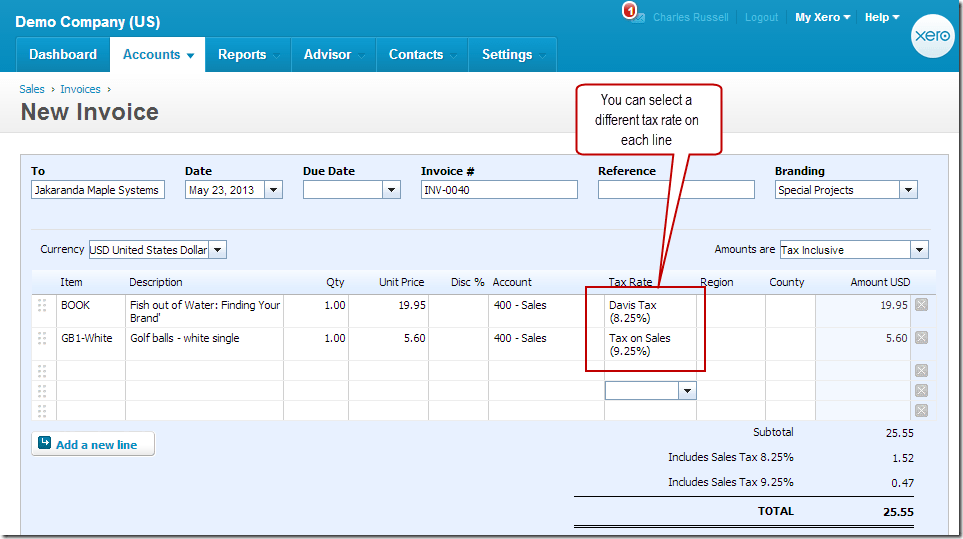 Tax Invoices